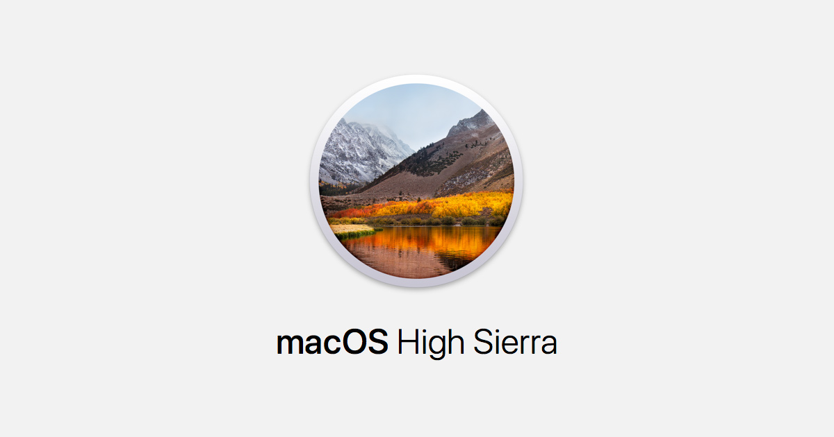 Apple high sierra download